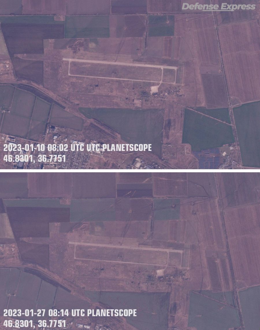 Оккупанты превращают в крепость аэродром оккупированного Бердянска. Фото: defence-ua.com