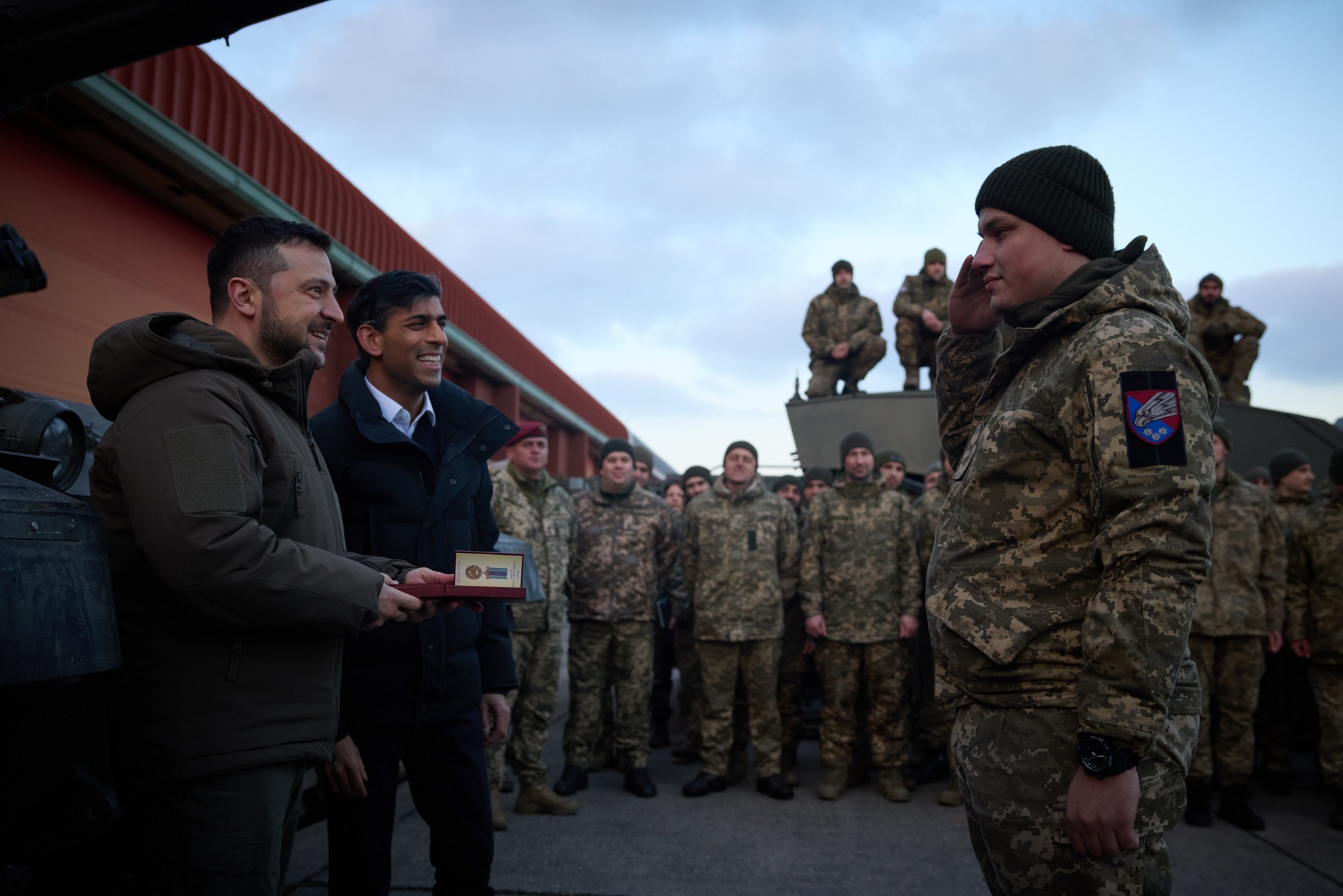 Володимир Зеленський, Ріші Сунак. Британія. Фото: facebook/zelenskiy.official