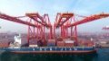 Rizhao Port in operation in Rizhao, east China's Shandong Province. Photo by Xinhua/Guo Xulei.