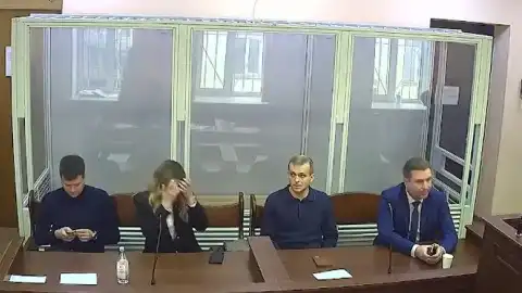 Василий Лозинский ожидает конвой в СИЗО. Фото: скриншот заседания 