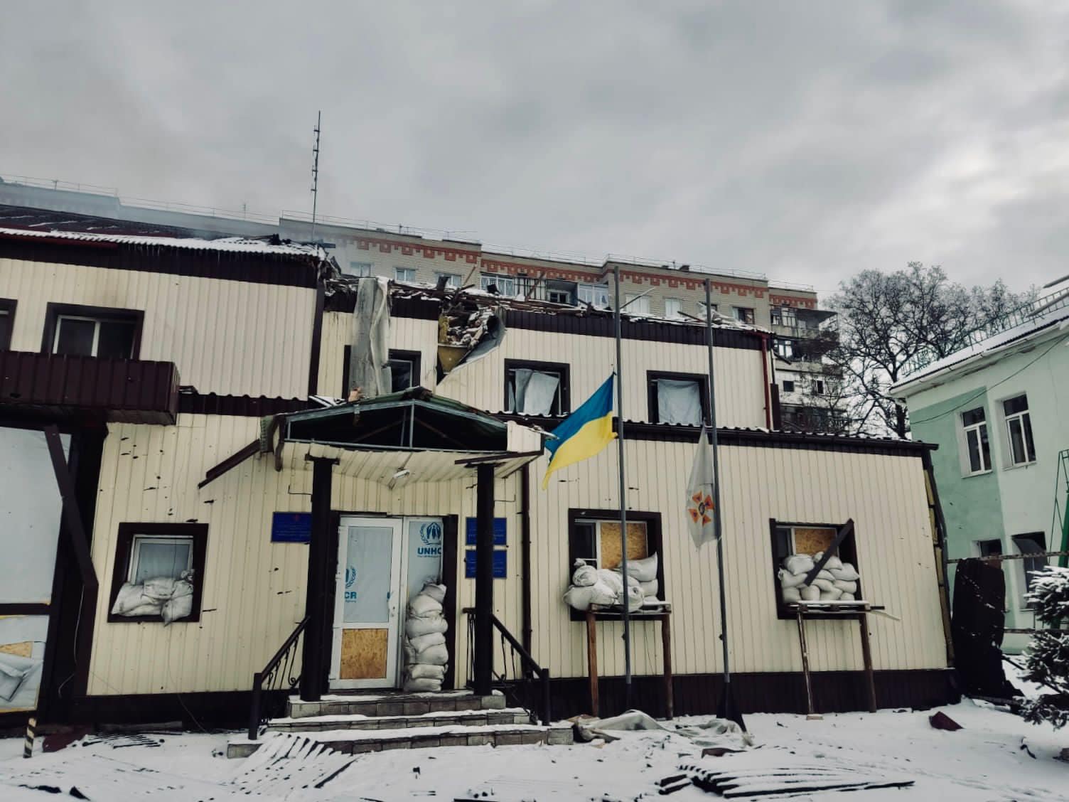 Наслідки обстрілу. Фото: facebook/Сергій Крук