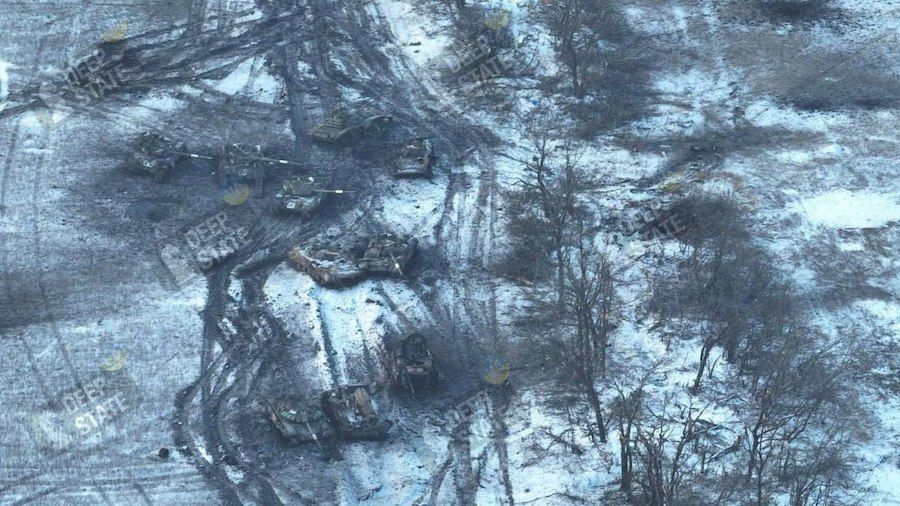Наслідки штурму Вугледара російськими військами. Фото: DeepState
