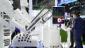 A surgical robot exhibited at the Fosun Health booth in the medical equipment and healthcare products exhibition area of the fifth China International Import Expo (CIIE). Photo by Xinhua/Ding Ting.