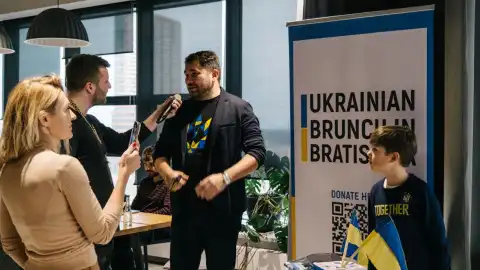 A charity brunch with representatives of Ukrainian creative industries took place in the capital of Slovakia