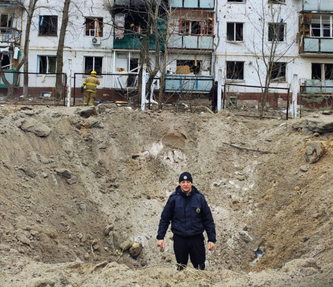 Окупанти обстріляли Харківщину. Фото: ГУНП Харківської області
