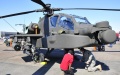 An Apache helicopter is seen during the 30th Wings Over Houston Air Show at the Ellington airport in Houston, the United States. Photo by Xinhua/Zhang Yongxing.