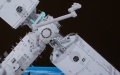 This simulated image captured at Beijing Aerospace Control Center shows China's space station lab module Mengtian after completing in-orbit transposition. Photo by Sun Fengxiao/Xinhua.