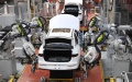 Robots install car tires at the workshop of GAC Aion, an NEV subsidiary of Guangzhou Automobile Group Co., Ltd. (GAC Group), in Guangzhou, south China's Guangdong Province. Photo by Xinhua/Deng Hua.