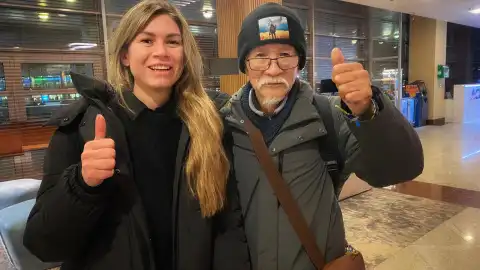 Александра Федоренко и Фуминори Цучико. Фото: Facebook