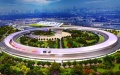 The model of the High Energy Photon Source in Beijing. Photo by Xinhua/Ren Chao.