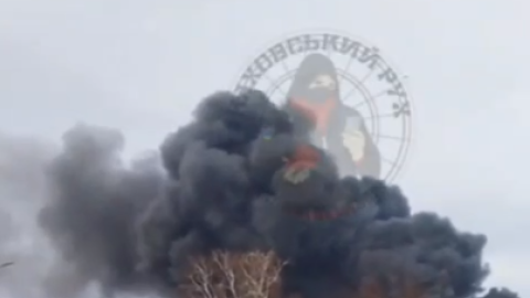 В окупованій Каховці сталась масштабна пожежа