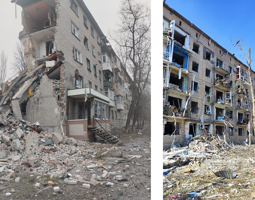 Наслідки російських обстрілів. Фото: telegram/Павло Кириленко / Донецька ОВА