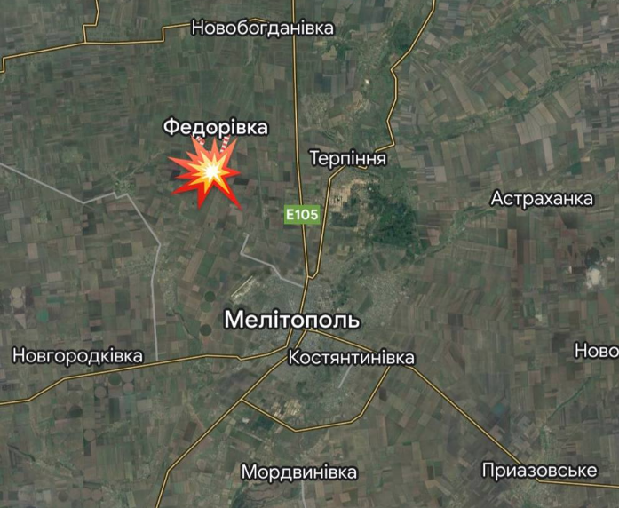 Біля села Федорівка підірвали підстанцію. Фото: telegram/Іван Федоров