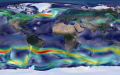 Image of NASA's Goddard Earth Observing System Model (GEOS-5). GEOS-5 is a high-resolution global atmospheric modeling, which is capable of simulating worldwide weather at resolutions as fine as 3.5 kilometers. Photo by NASA.
