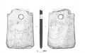 File photos and sketches of a tiger-patterned axe-shaped stone relic unearthed at the Dinggeng Relics Site in Wuxi City, east China's Jiangsu Province. Photo by Xinhua.