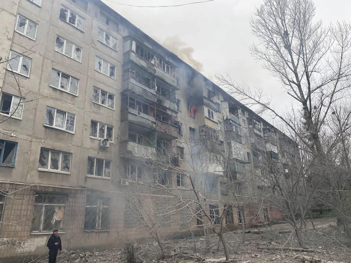 Слов’янськ зазнав російського обстрілу. Фото: Слов’янська МВА