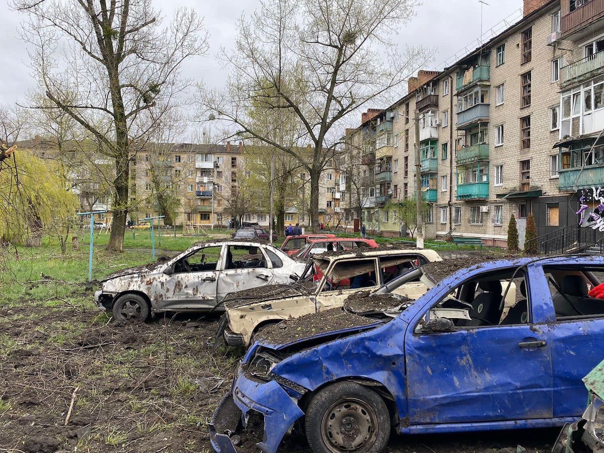 Слов’янськ зазнав російського обстрілу. Фото: Слов’янська МВА