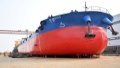A cargo ship at a shipbuilding enterprise in Yuanjiang, central China's Hunan Province.  Photo by Xinhua/Chen Zhenhai.