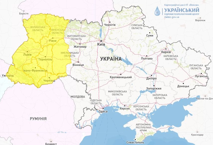 Фото: заморозки в Україні 27 квітня (meteo.gov.ua)