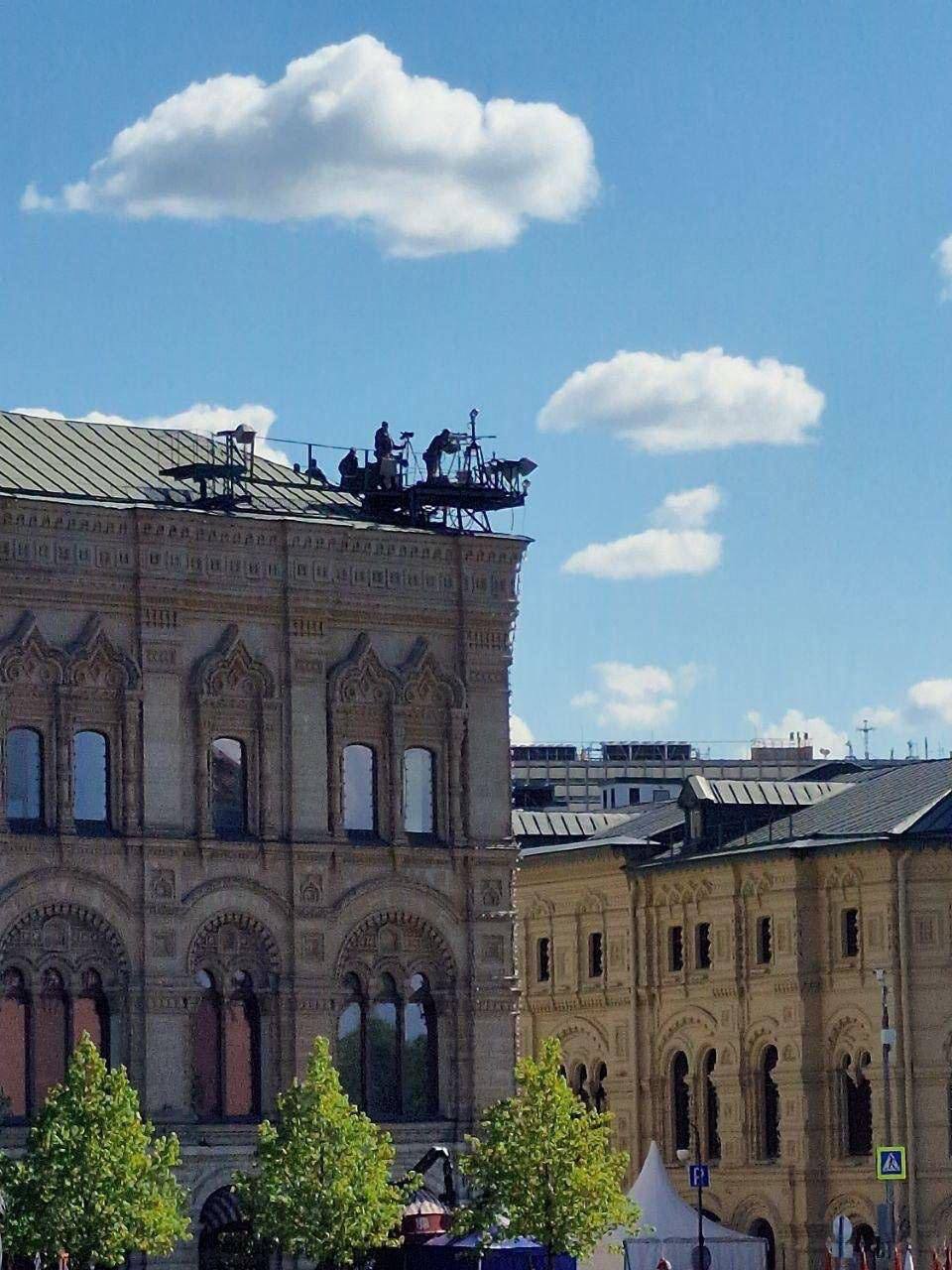 Протидія дронам на Червоній площі у Москві. Фото: t.me/breakingmash