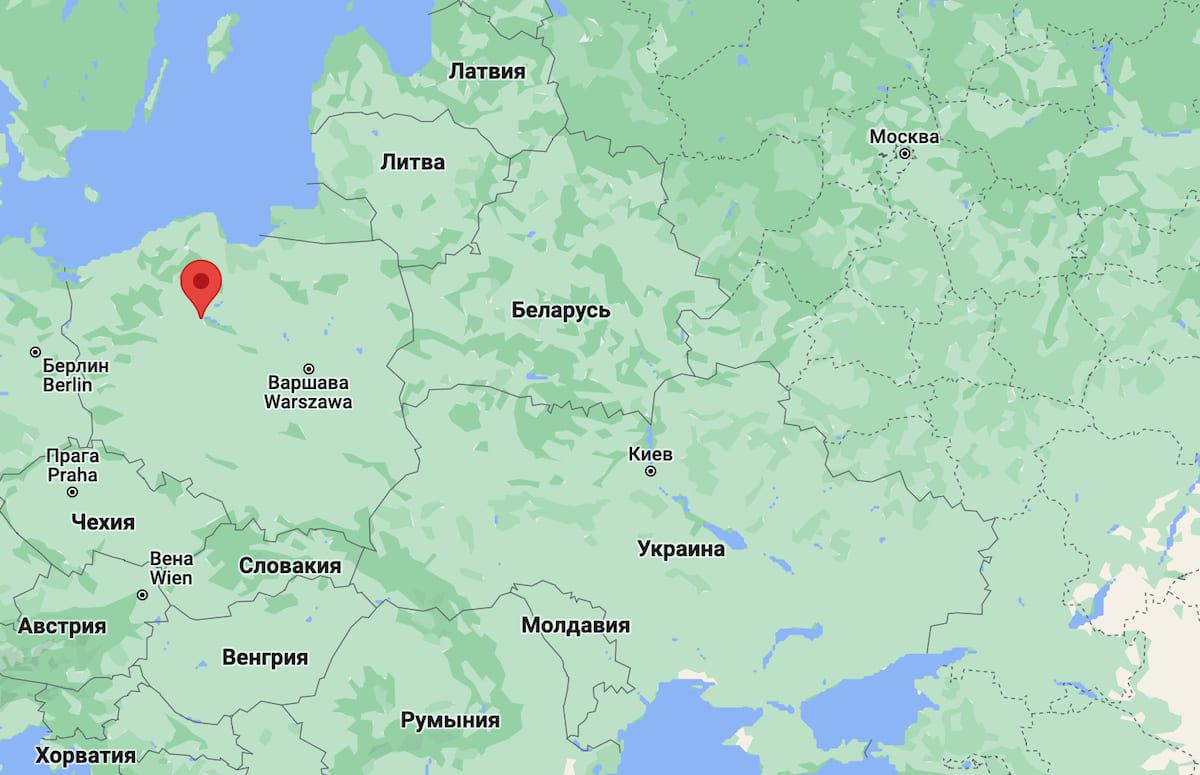 Біля польского Бидгоща впала російська крилата ракета. Фото: скриншот