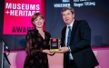 director of the Museum and Heritage Awards, Anna Preedy and director-general of the National Museum of the History of Ukraine in the Second World War, Yurii Savchuk. Photo by Ukraine's WWII History Museum