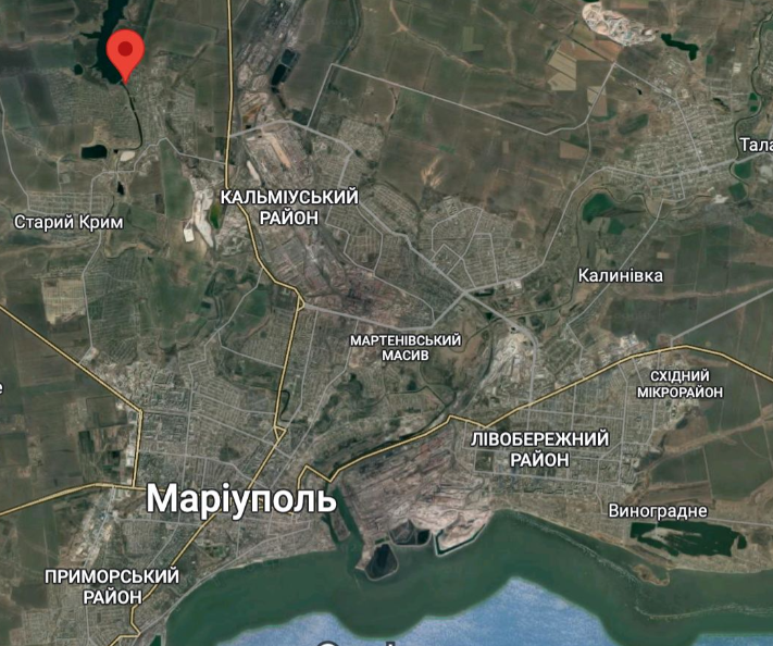 Місце, де зафіксовано укріплення. Карта: telegram/Андрющенко Time