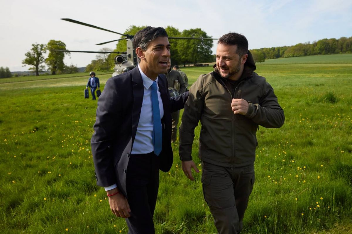 Риши Сунак и Владимир Зеленский. Фото: telegram Zelenskiy / Official