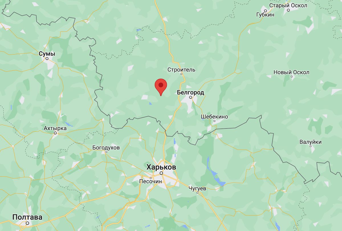 У Бєлгородській області знайшли авіаційну бомбу, що випадково впала з літака. Фото: скриншот