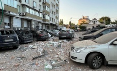 Последствия атаки дронов. Киев. Фото: facebook/Нацполиция