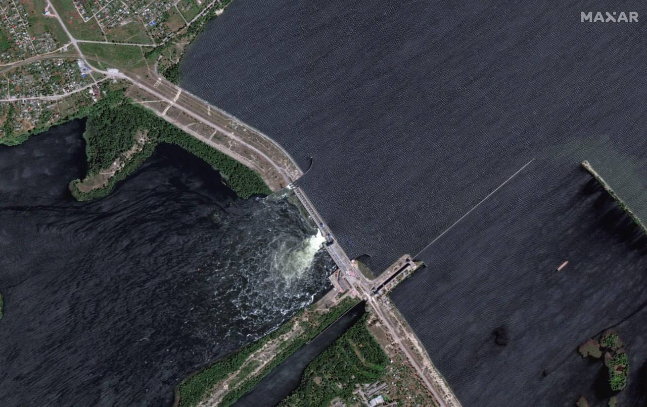 Подрыв Каховской ГЭС. Фото: МАХАR