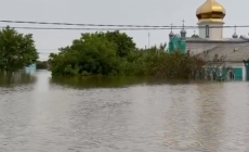 Затоплена Гола Пристань. Кадр відео: telegram/Херсонська ОВА
