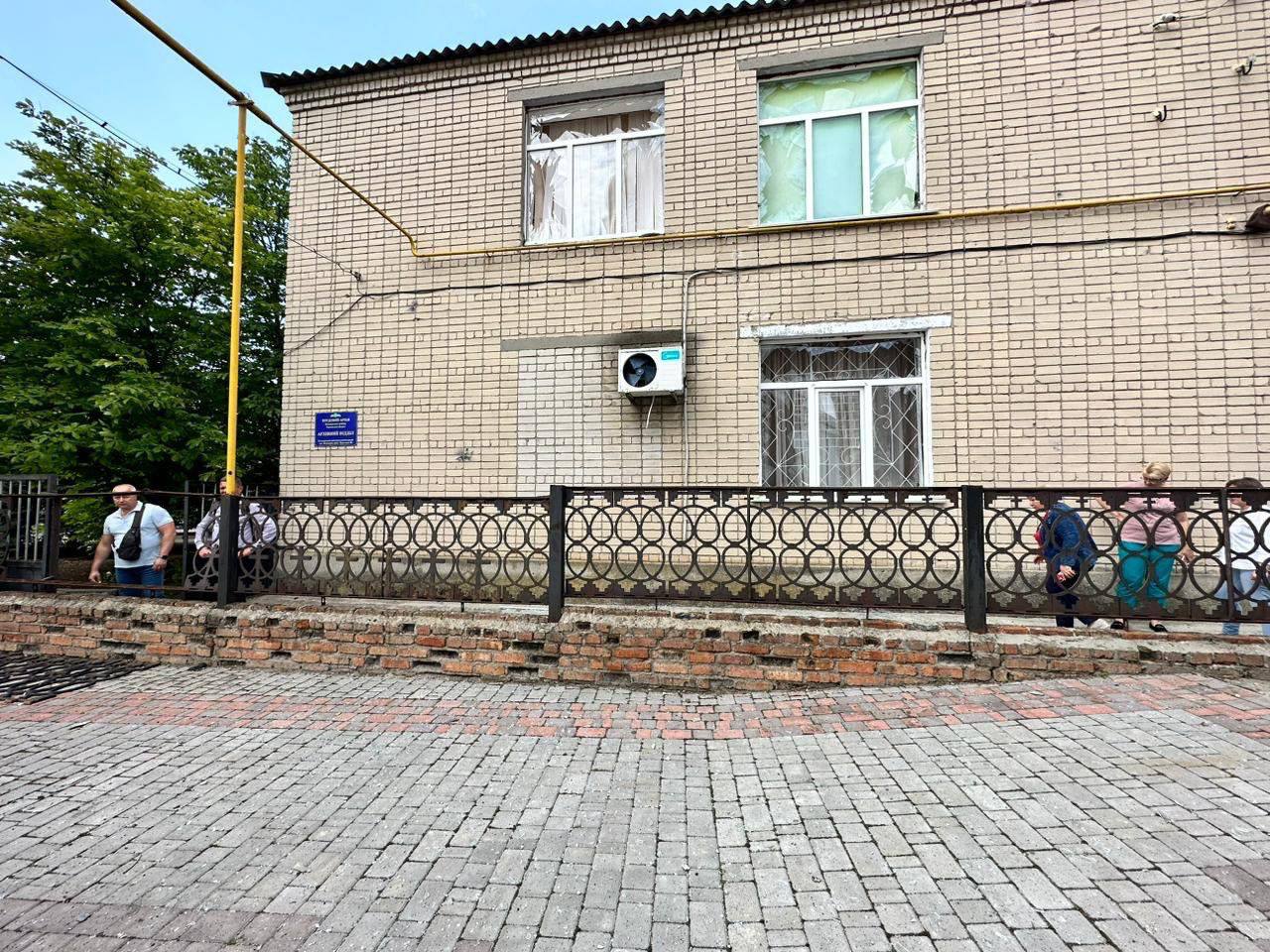 Наслідки обстрілу Білозерки. Церква. Херсонська область. Фото: t.me/ermaka2022