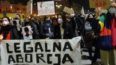 Протесты против запрета абортов в Польше. Фото из открытых источников