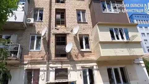 Херсон. Скріншот відео Олександра Прокудіна
