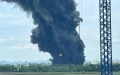 Oil depot on fire in Russia's Voronezh