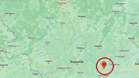 Ядерные склады под Воронежем. Гугл-карта