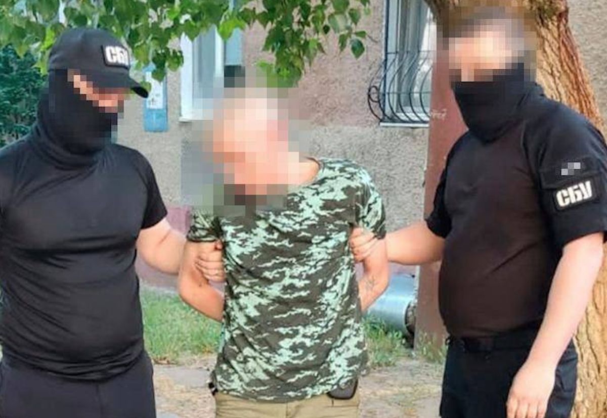 A spy who scouted the defense of the South Ukraine NPP was detained. Photo: SSU