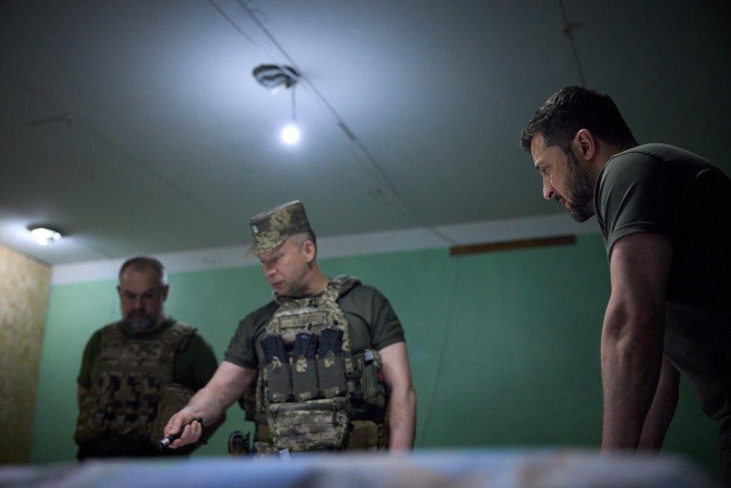 Сырский доложил Зеленскому об обстановке на Бахмутском направлении. Фото: ОП