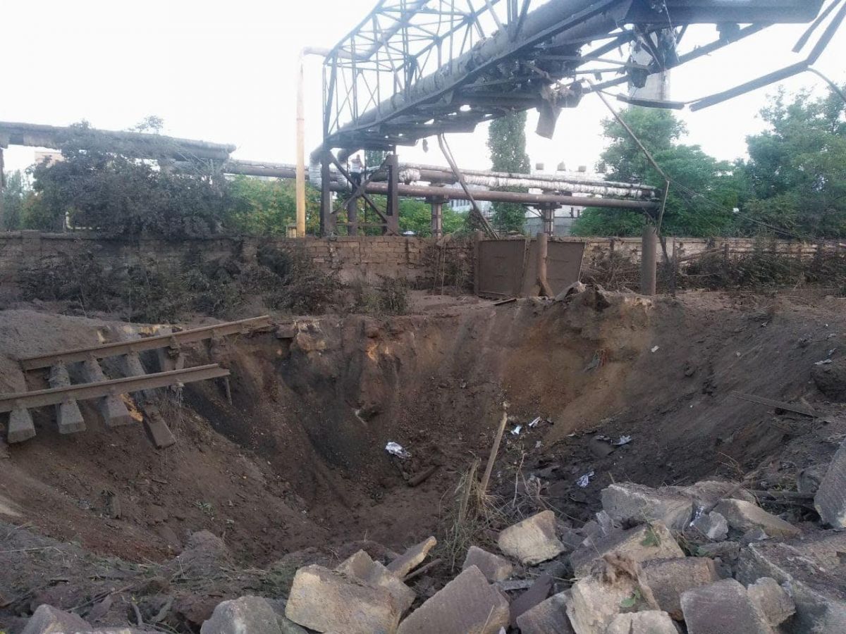 Наслідки російського удару. Фото: facebook/Оперативне командування 