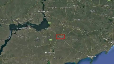 Токмак, Запорізька область. Карта: Google Maps