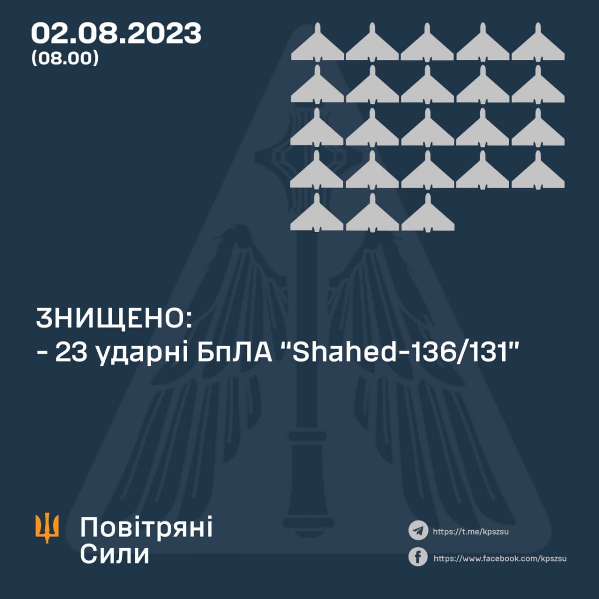 Інфографіка: Повітряні Сили ЗС України / Air Force of the Armed Forces of Ukraine