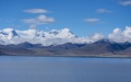 A view of the Puma Yumco Lake in Nagarze County of Shannan, southwest China's Tibet Autonomous Region. Photo by Xinhua/Sun Fei.