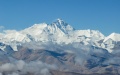 A view of Mount Qomolangma seen at an altitude of 6,000 meters in southwest China's Tibet Autonomous Region. Photo by Xinhua/Sun Fei.