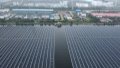A solar power plant of the Rockcheck Group in Tianjin, north China. Photo by Xinhua/Zhao Zishuo.

