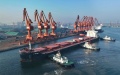 A ship berthing at a cargo terminal of Tangshan Port in Tangshan, north China's Hebei Province. Photo by Xinhua/Yang Shiyao.