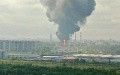 Oil depot burning in St. Petersburg. Explosions heard from there