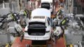 Robots install car tires at the workshop of GAC Aion, an NEV subsidiary of Guangzhou Automobile Group Co., Ltd. (GAC Group), in Guangzhou, south China's Guangdong Province. Photo by Xinhua/Deng Hua.

