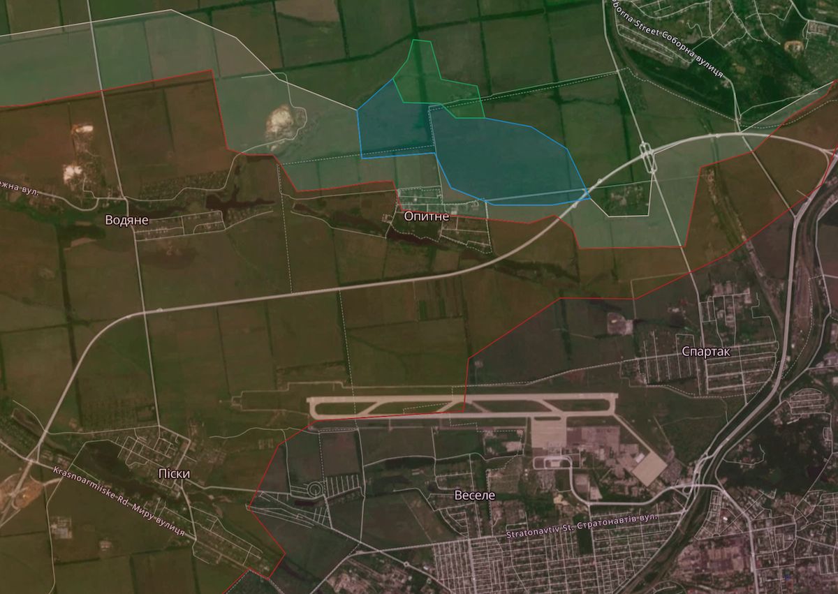 Ситуація в районі Опитного станом на 10 вересня. Фото: deepstatemap.live