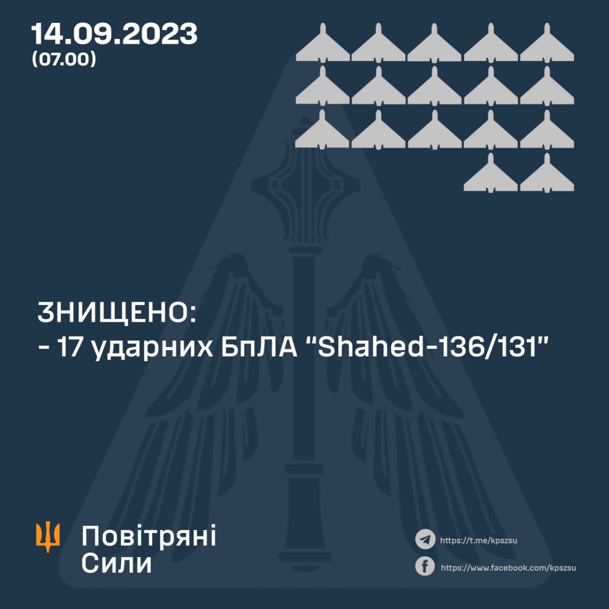 Інфографіка: Повітряні Сили ЗС України / Air Force of the Armed Forces of Ukraine
